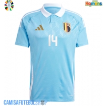 Camisa de time de futebol Bélgica Dodi Lukebakio #14 Replicas 2º Equipamento Europeu 2024 Manga Curta